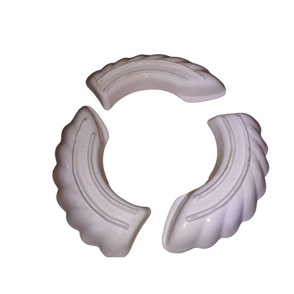 VTG Lane & Co Green Cream Ceramic Leaf Chip and Dip Lazy Susan Candy Dish 1960 - Picture 9 of 14